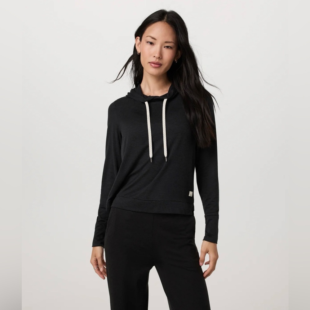Vuori Halo Essential Hoodie medium black heather